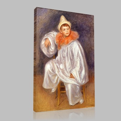 Renoir-Le Pierrot Blanc Canvas