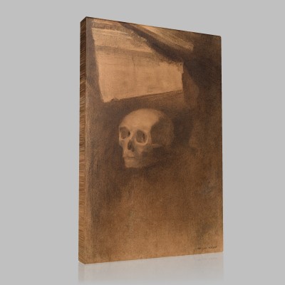 Odilon Redon-Through the Crack a Death's-Head Was Projected Canvas