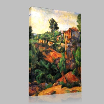 Paul Cezanne-Career of Bibèmus Stampa su Tela