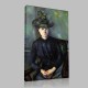 Paul Cezanne-Portrait of Mrs.Cezanne Stampa su Tela