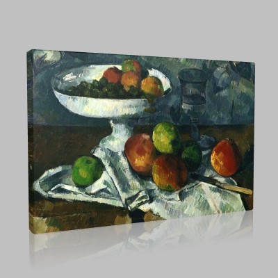 Paul Cezanne-Still Life with Fruit Dish Canvas