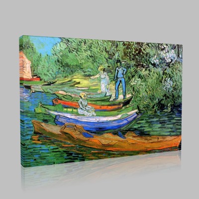 Van Gogh-Boats to Rent Stampa su Tela