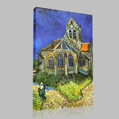 Van Gogh-Church at Auvers, c.1915 Stampa su Tela