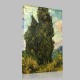 Van Gogh-Cypresses Stampa su Tela