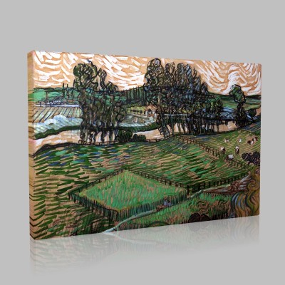 Van Gogh-Landscape at Auvers Stampa su Tela