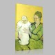 Van Gogh-Madame Roulin and Her Baby Stampa su Tela