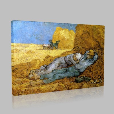 Van Gogh-Midday Rest,after Millet Stampa su Tela