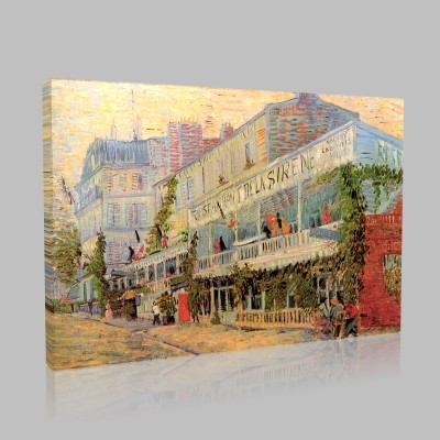 Van Gogh-Restaurant de la Sirene Stampa su Tela