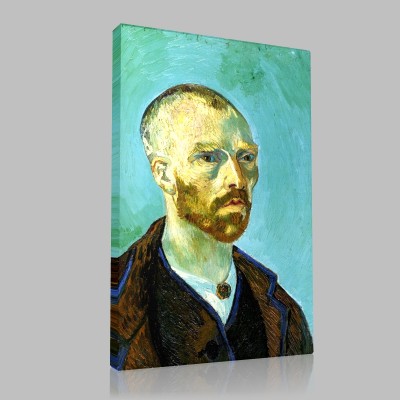 Van Gogh-Self-Portrait Dedicated to Paul Gauguin Stampa su Tela