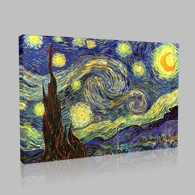 Van Gogh-Starry Night Stampa su Tela