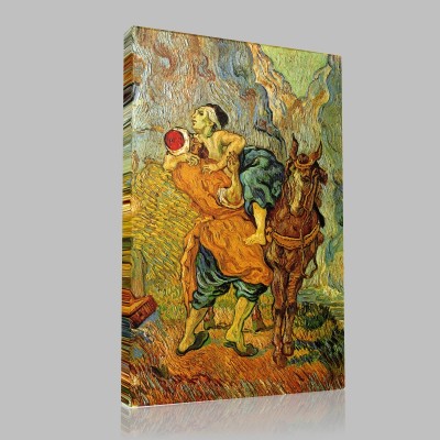 Van Gogh-The Good Samaritan Stampa su Tela