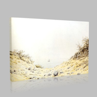 Caspar David Friedrich-Dune en bord de mer Canvas